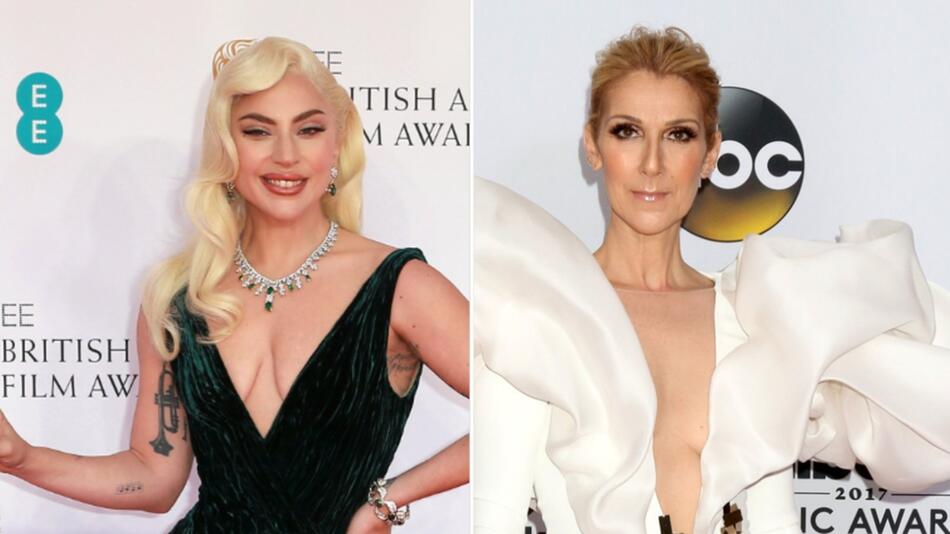 Lady Gaga und Céline Dion sind nach Frankreich gereist.