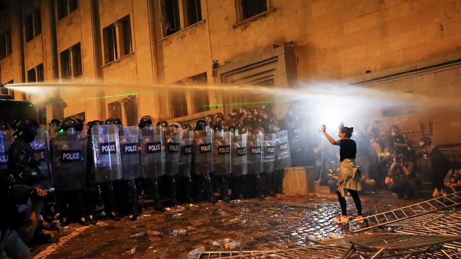 Demonstrationen in Georgien