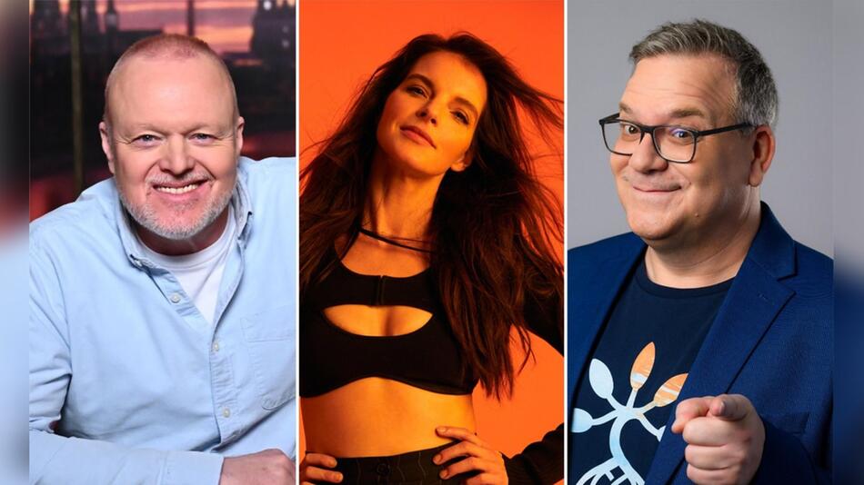 Stefan Raab (li.), Yvonne Catterfeld und Elton bilden die Hauptjury für den deutschen ESC ...