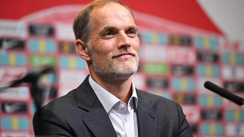 Thomas Tuchel bei seiner offiziellen Präsentation als neuer England-Coach