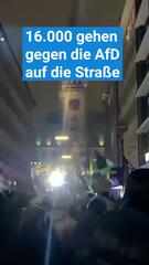 16.000 gehen gegen die AfD auf die Strasse