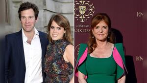 Jack Brooksbank, Prinzessin Eugenie und Sarah Ferguson (v.l.).