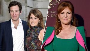Jack Brooksbank, Prinzessin Eugenie und Sarah Ferguson (v.l.).