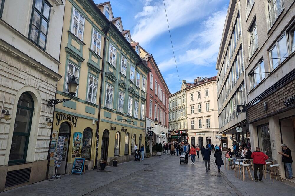 Strassenszene in Bratislava