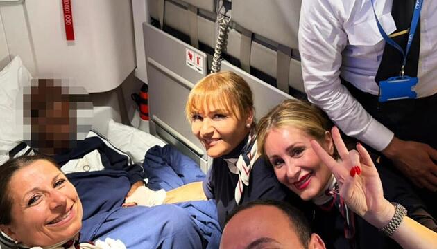 Geburt über den Wolken