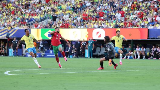 Ismael Saibari schiesst Marokko gegen Brasilien in Führung.