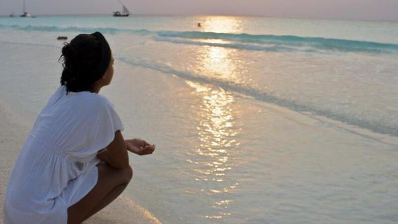 Strand bei Sonnenuntergang