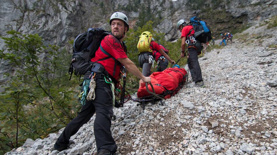 Der ÖBRD übt regelmässig Rettungen im alpinen Gelände