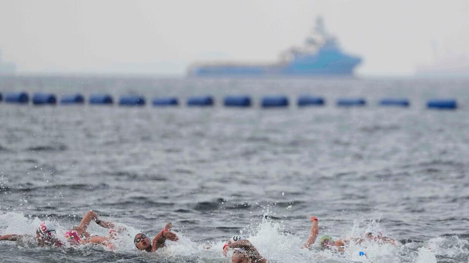 Schwimm-WM in Singapur - Freiwasser Schwimmen