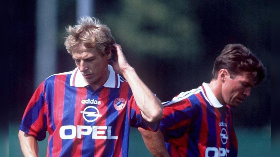 Jürgen Klinsmann (l.) und Lothar Matthäus waren in den 90er-Jahren Protagonisten beim FC Bayern ...