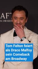 Tom Felton feiert als Draco Malfoy sein Comeback am Broadway