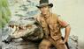 Krokodil Burt mit "Crocodile Dundee"-Star Paul Hogan.