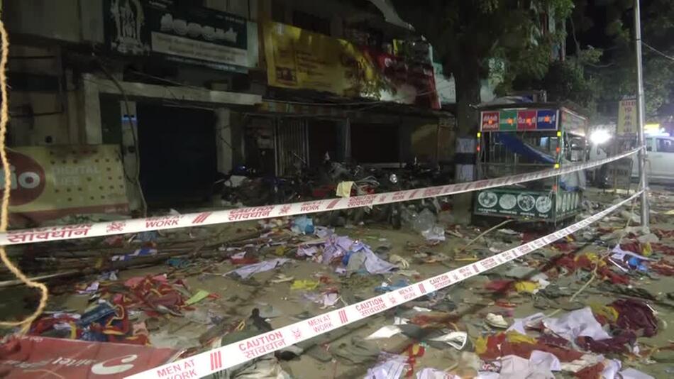 Dutzende Tote bei Panik auf Wahlkampfkundgebung in Indien