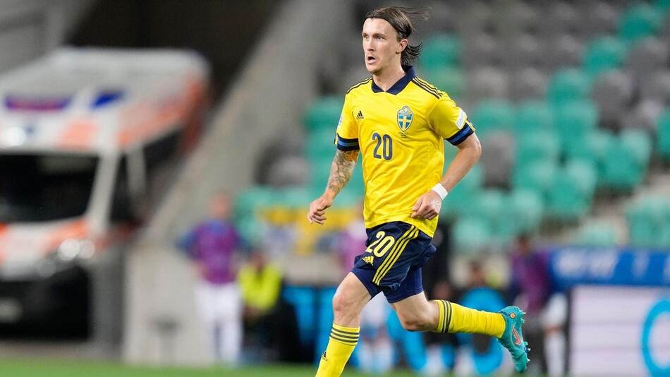 Kristoffer Olsson im schwedischen Nationaltrikot