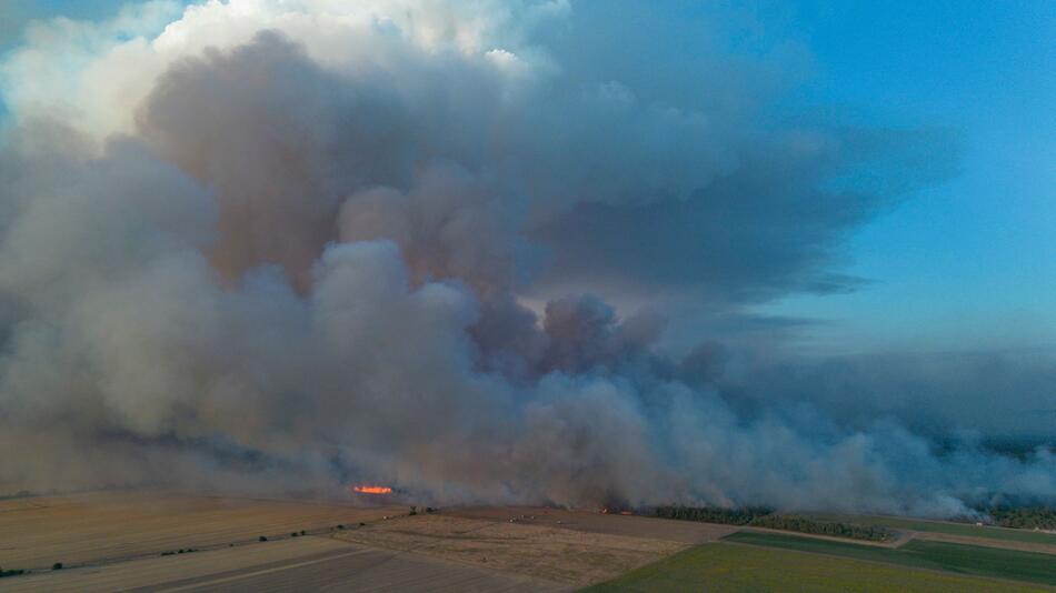 Waldbrand in der Gohrischheide