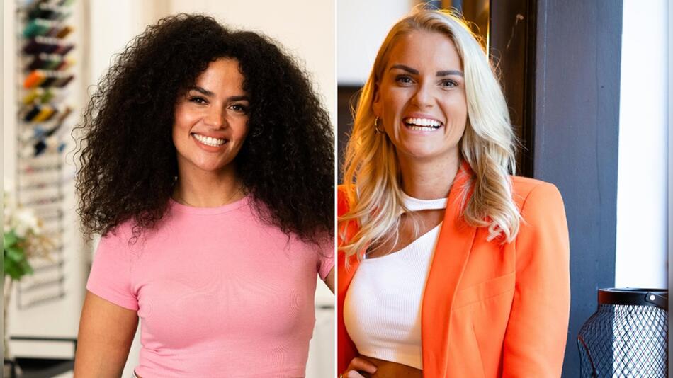 Viviane (l.) und Vanessa sind zwei der 26 Kandidatinnen, die in der Staffel 2025 um die ...