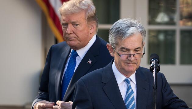 US-Präsident Donald Trump und Fed-Chef Jerome Powell.