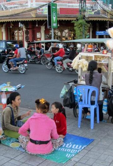 Strasse in Phnom Penh