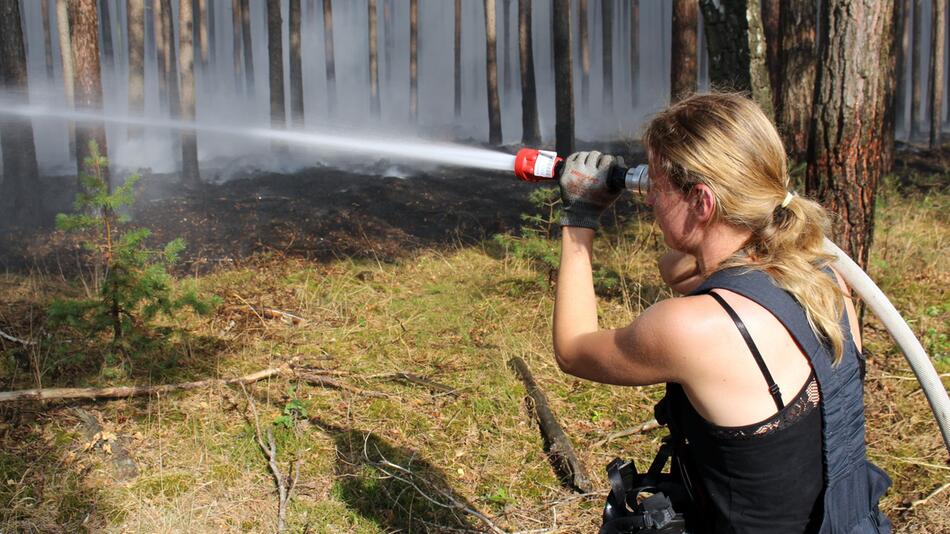 Major forest fire near Potsdam