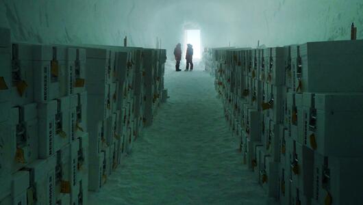 Alpengletscher-Eis am Südpol