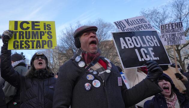 Auch in New York demonstrieren US-Amerikane