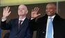 Gianni Infantino und Patrice Motsepe
