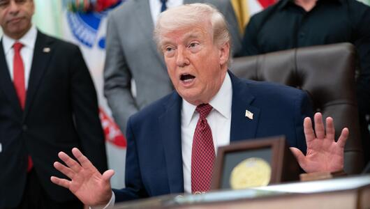 US-Präsident Donald Trump am Samstag im Weissen Haus.