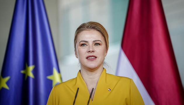 Lettlands Ministerpräsidentin Evika Silina