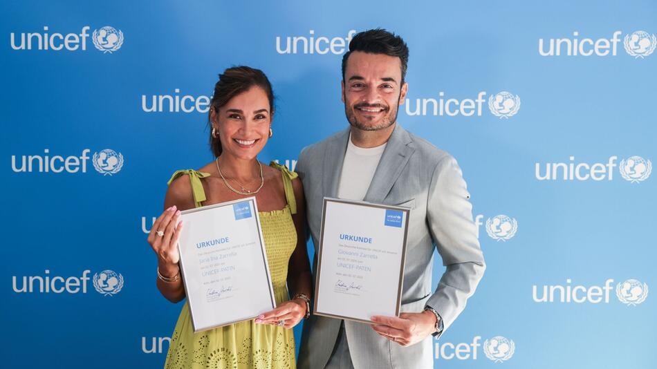 Jana Ina und Giovanni Zarrella sind Unicef-Paten