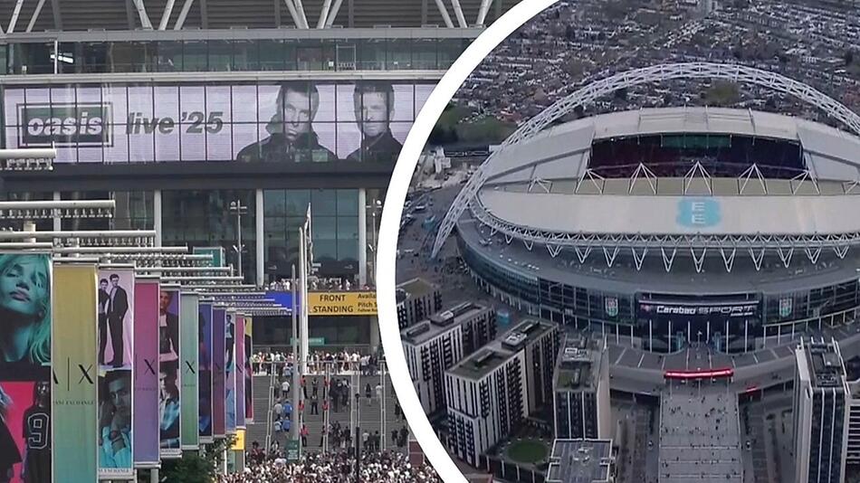 Tödlicher Unfall bei Oasis-Konzert: Mann stürzt in Wembley-Stadion und stirbt
