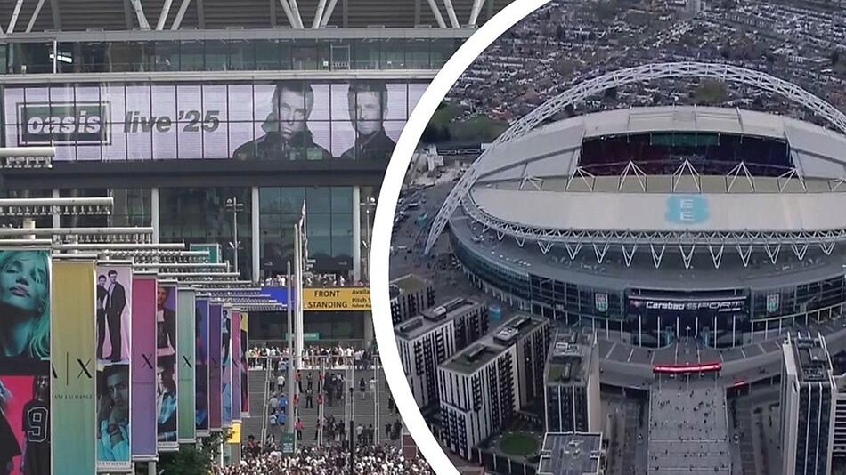 Tödlicher Unfall bei Oasis-Konzert: Mann stürzt in Wembley-Stadion und stirbt