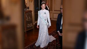 Victoria von Schweden strahlte in einem langen, weissen Kleid.