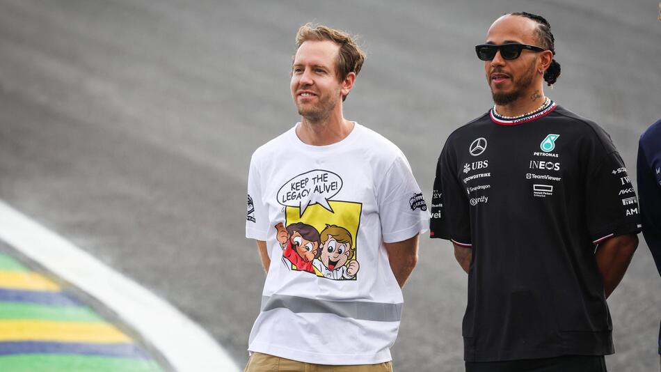 Sebastian Vettel und Lewis Hamilton