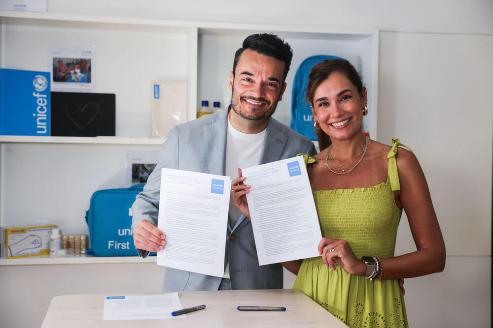 Jana Ina und Giovanni Zarrella sind Unicef-Paten