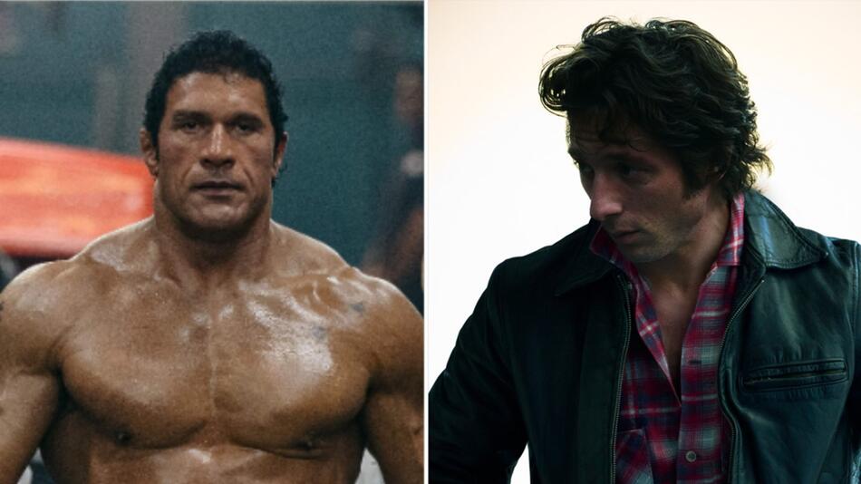 Jeremy Allen White als Musiklegende Bruce Springsteen und Dwayne Johnson als "Smashing Machine" ...