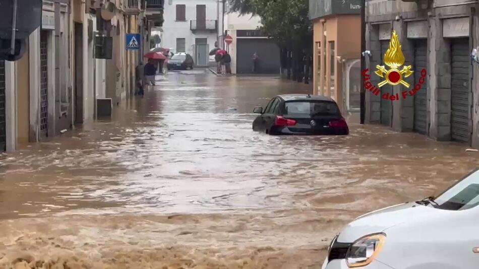 Unwetter in Italien: Viele Strassen überschwemmt