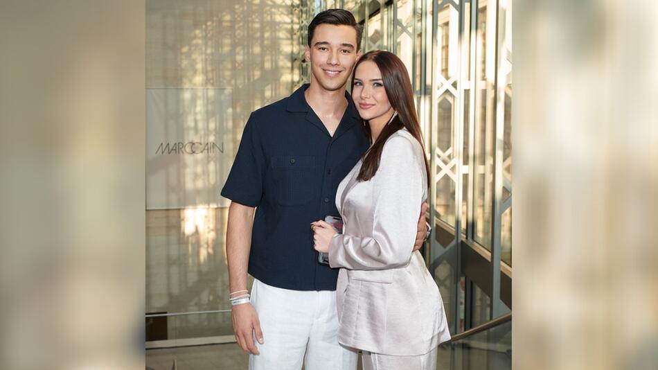Diego Pooth und seine Freundin Louisa Büscher bei ihrem ersten offiziellen gemeinsamen Auftritt.