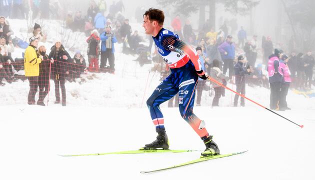 Gabriel Gledhill beim 50-km-Rennen am Holmenkollen.