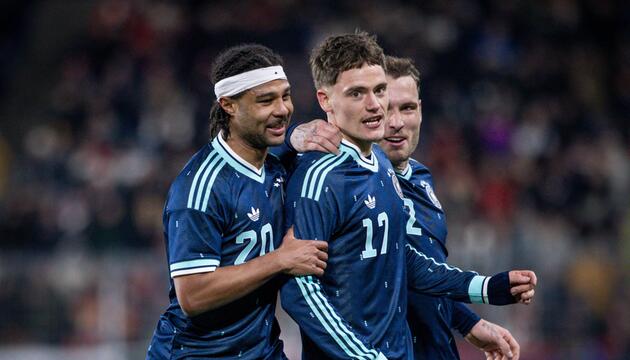 Florian Wirtz, Serge Gnabry und David Raum