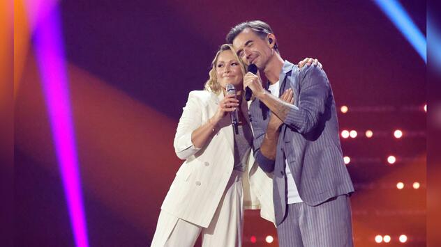 Die Ex-Partner Florian Silbereisen und Helene Fischer zeigten sich beim "Schlagerbooom" gewohnt ...
