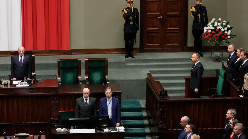 Konstituierende Sitzung des neuen Parlaments in Polen
