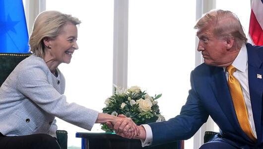 US-Präsident Trump trifft von der Leyen