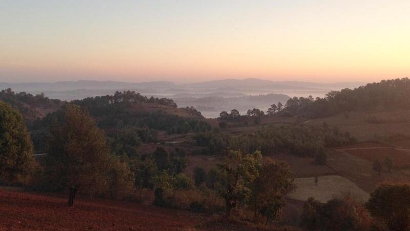 Myanmar bei Sonnenaufgang