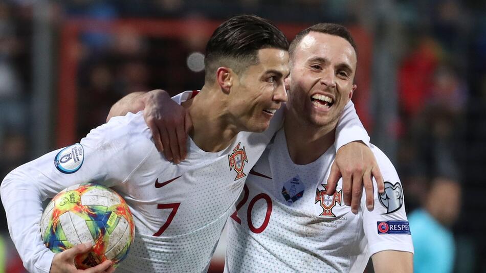 Cristiano Ronaldo und Diogo Jota