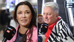 Simone Ballack und Hubert Fella vor ihrem Abflug nach Australien.