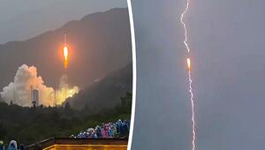 Vom Blitz getroffen: Rakete startet in Sichuan – trotz Einschlags