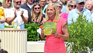 Fernsehgarten. Moderatorin Andrea Kiwi Kiewel