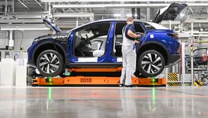 Mitarbeiter im Volkswagenwerk in Zwickau