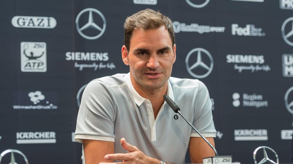 Roger Federer, Pressekonferenz, ATP Mercedes Cup, Stuttgart