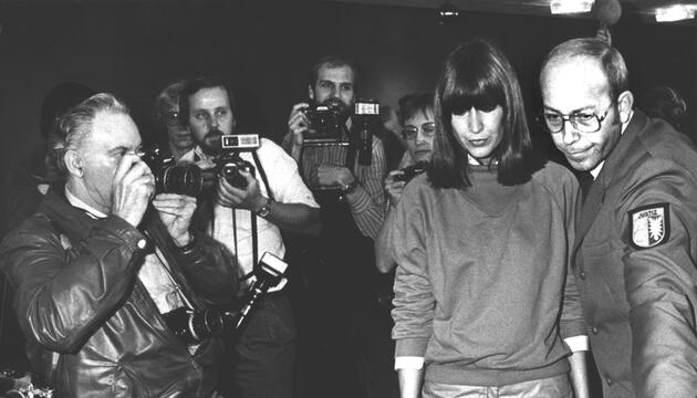 Marianne Bachmeier in der Öffentlichkeit